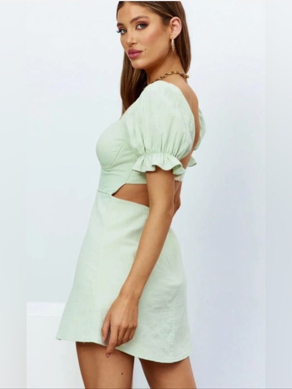 American Threads Mint Green Mini Dress, NWT - Picture 4 of 4